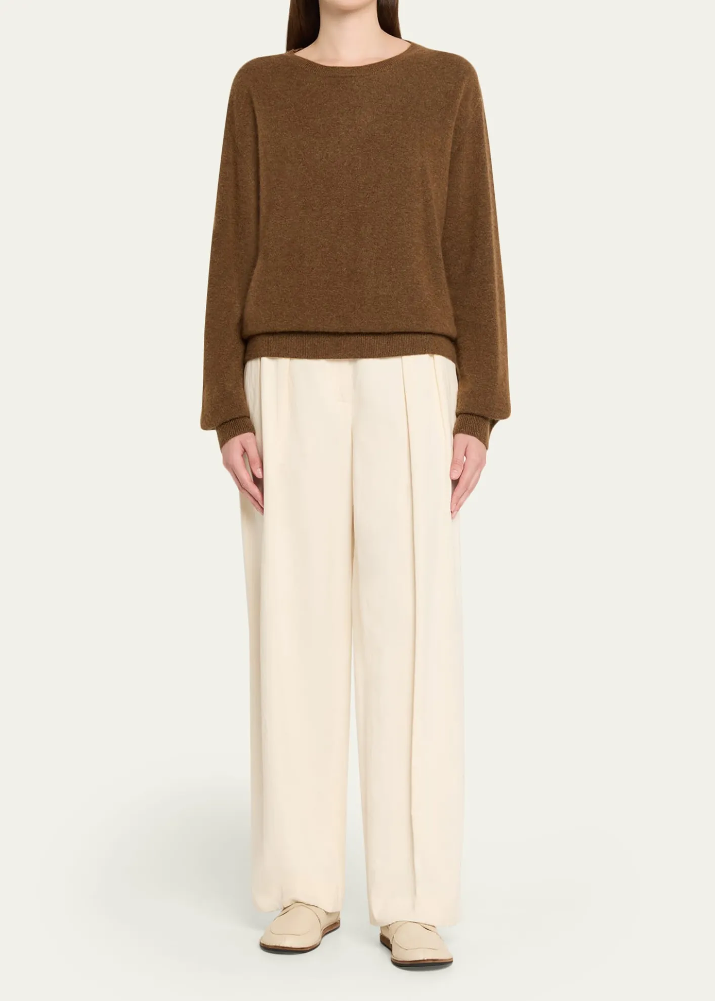 THE ROWLorynna Cashmere-Silk Crewneck Sweater