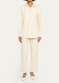 THE ROWLucetta Silk Button-Front Shirt