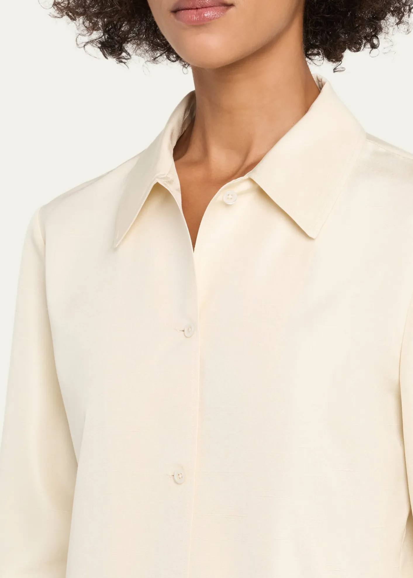 THE ROWLucetta Silk Button-Front Shirt