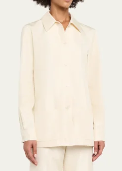THE ROWLucetta Silk Button-Front Shirt