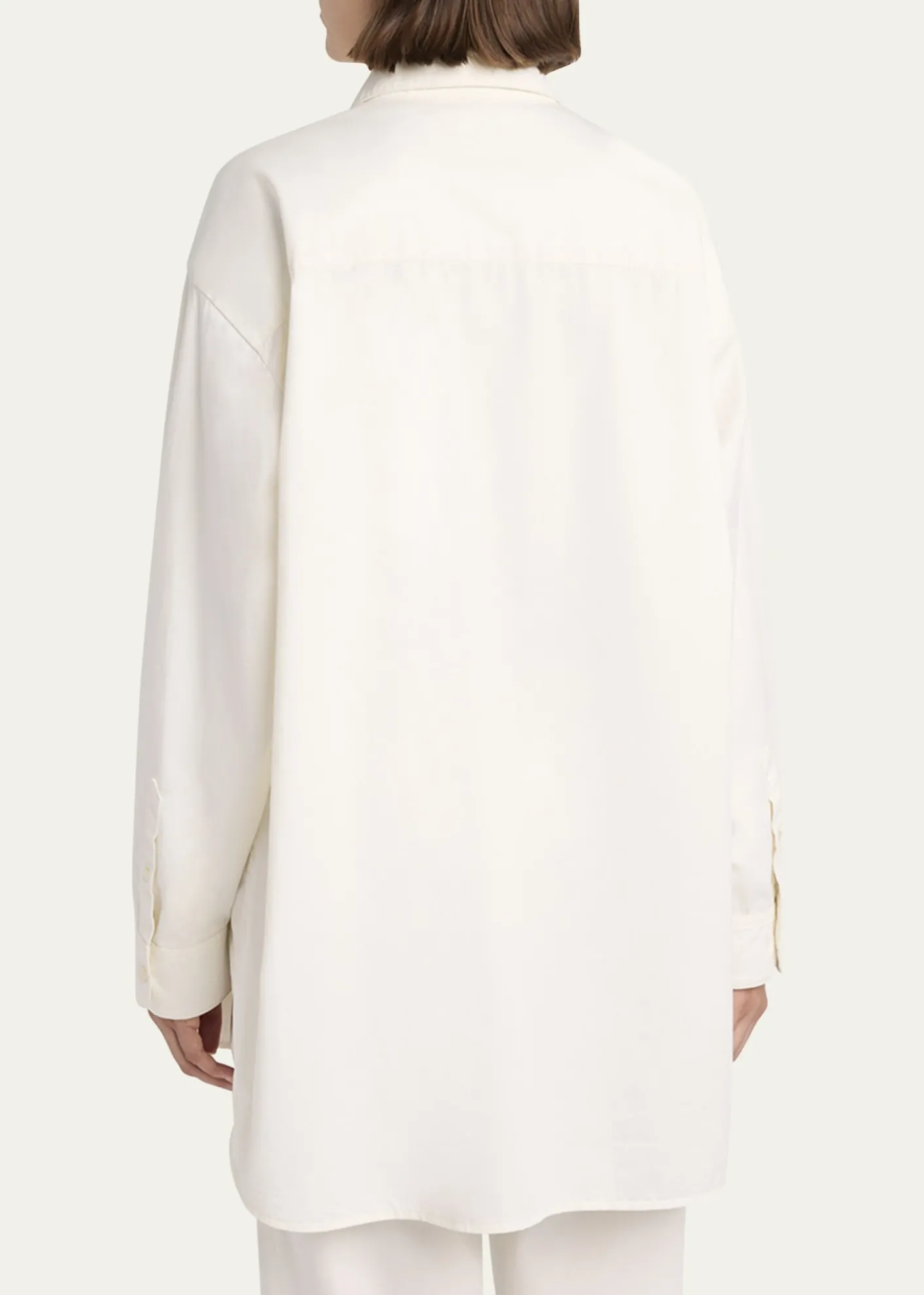 THE ROWLuka Cotton-Cashmere Button-Down Shirt
