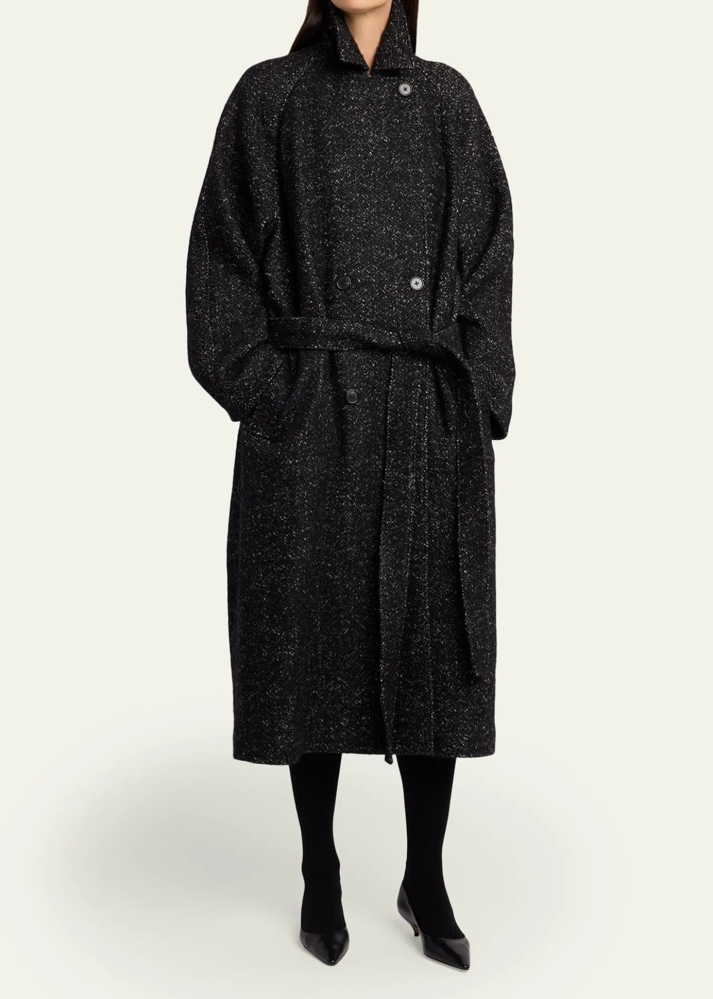 THE ROWMacaria Belted Wool Oversized Coat