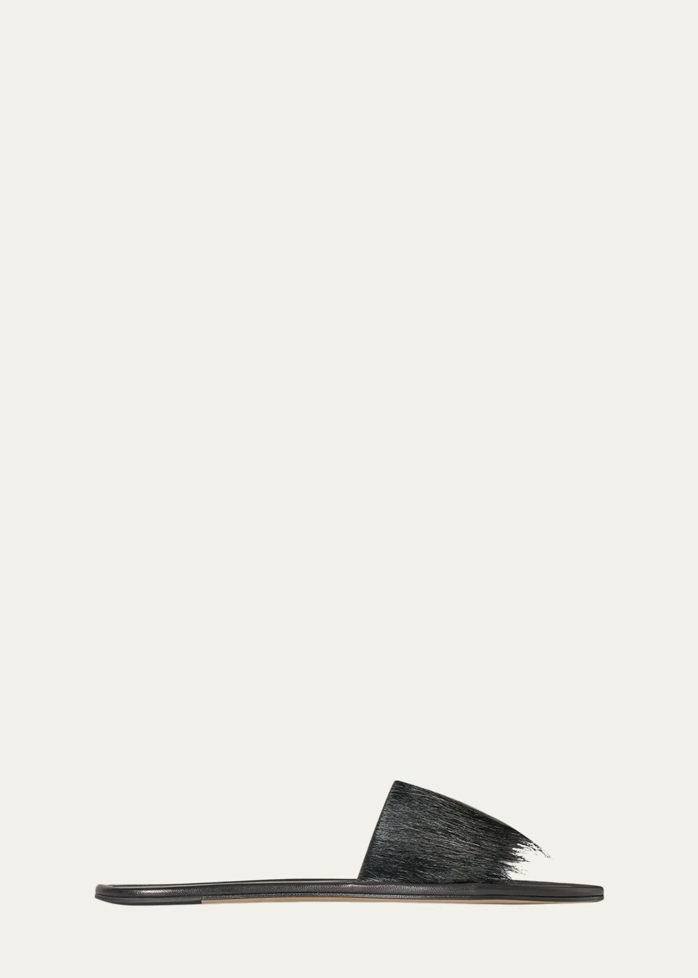 THE ROWMalick Calf Hair Flat Slide Sandals
