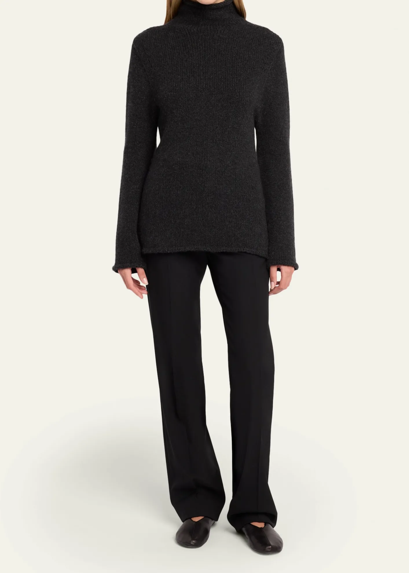 THE ROWMariam Mock-Neck Cashmere Sweater