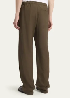 THE ROWMen's Ari Wool Wide-Leg Drawstring Pants
