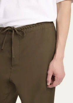 THE ROWMen's Ari Wool Wide-Leg Drawstring Pants