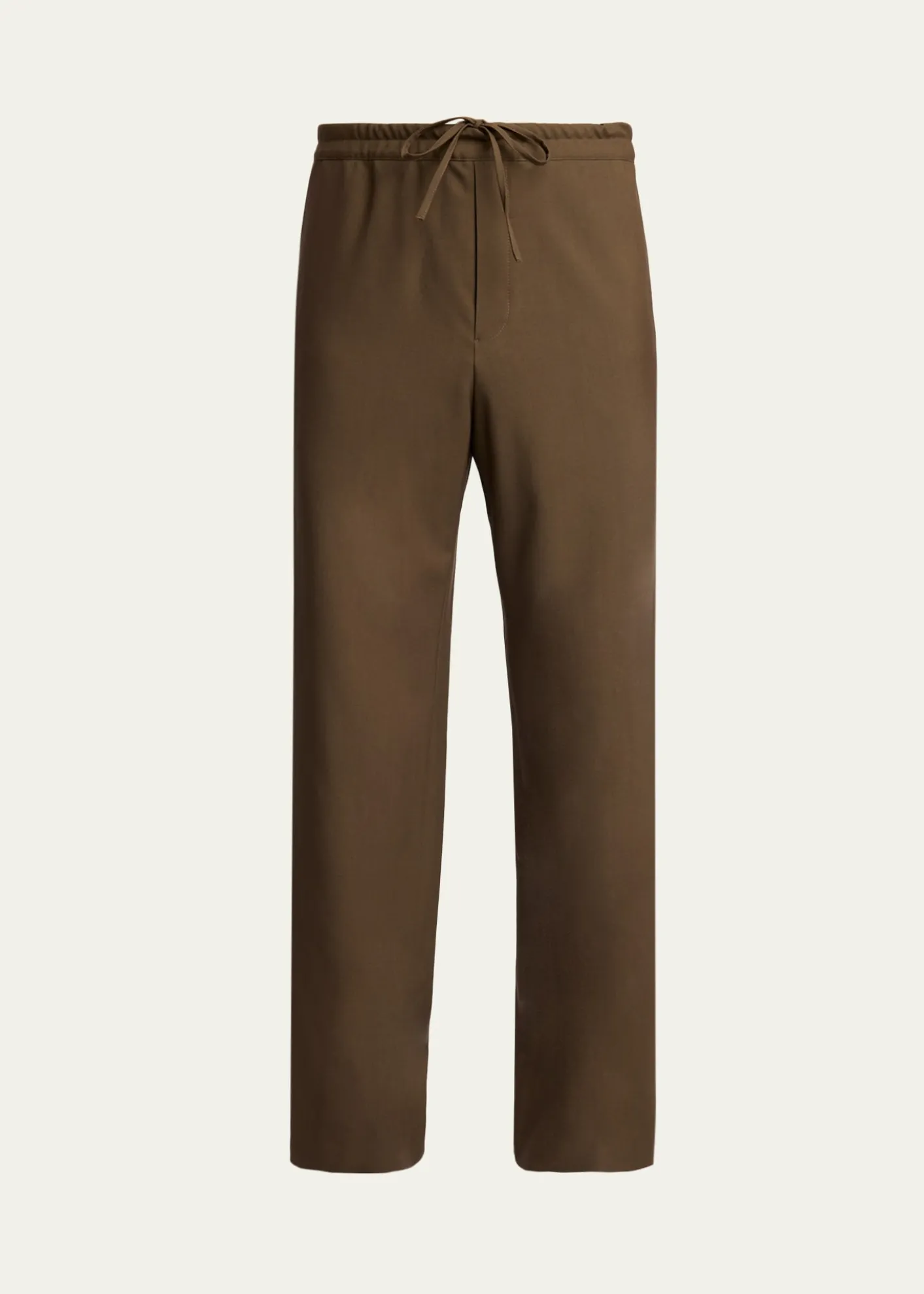 THE ROWMen's Ari Wool Wide-Leg Drawstring Pants