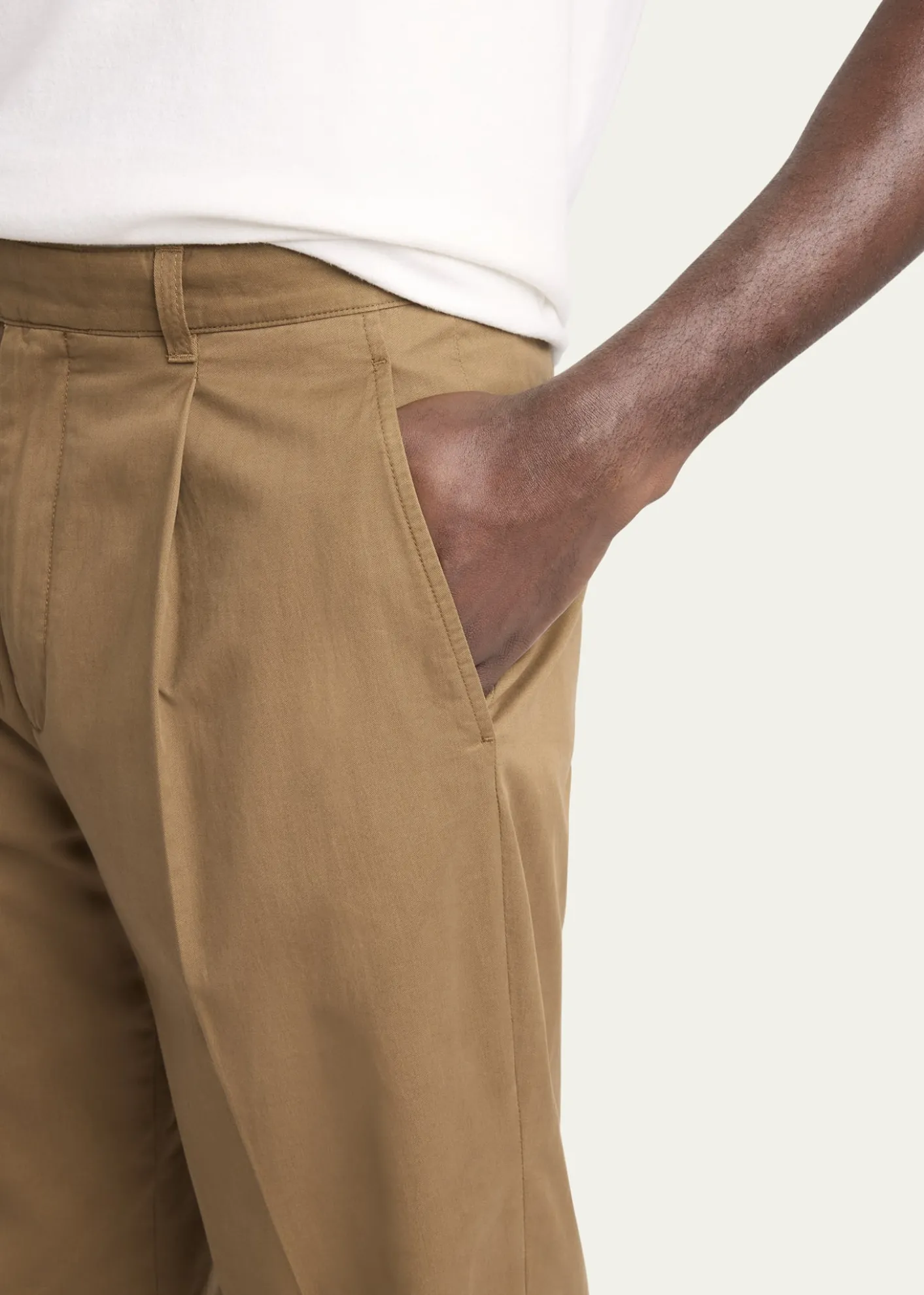 THE ROWMen's Belamy Cashmere and Cotton Pleated Pants