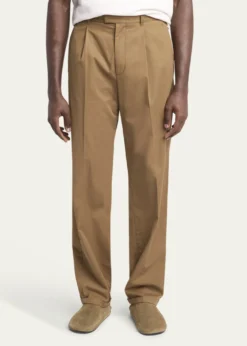 THE ROWMen's Belamy Cashmere and Cotton Pleated Pants