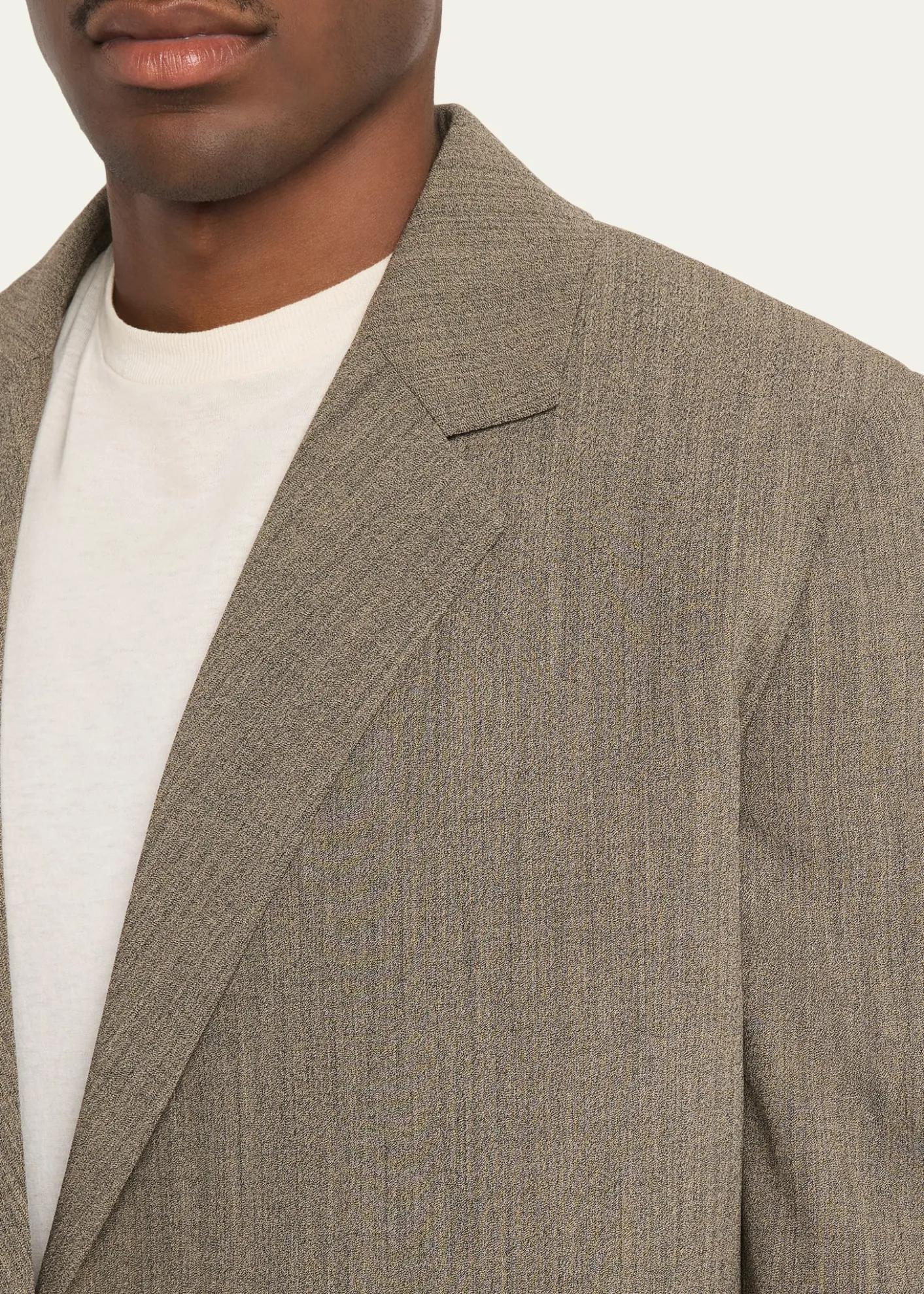 THE ROWMen's Devlin Wool Concealed-Front Blazer