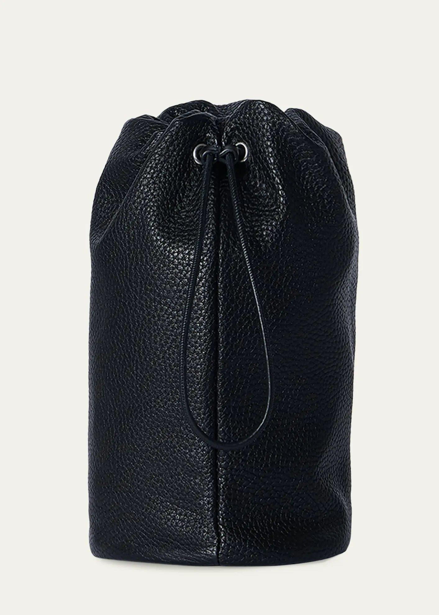 THE ROWMen's Sporty Leather Drawstring Pouch