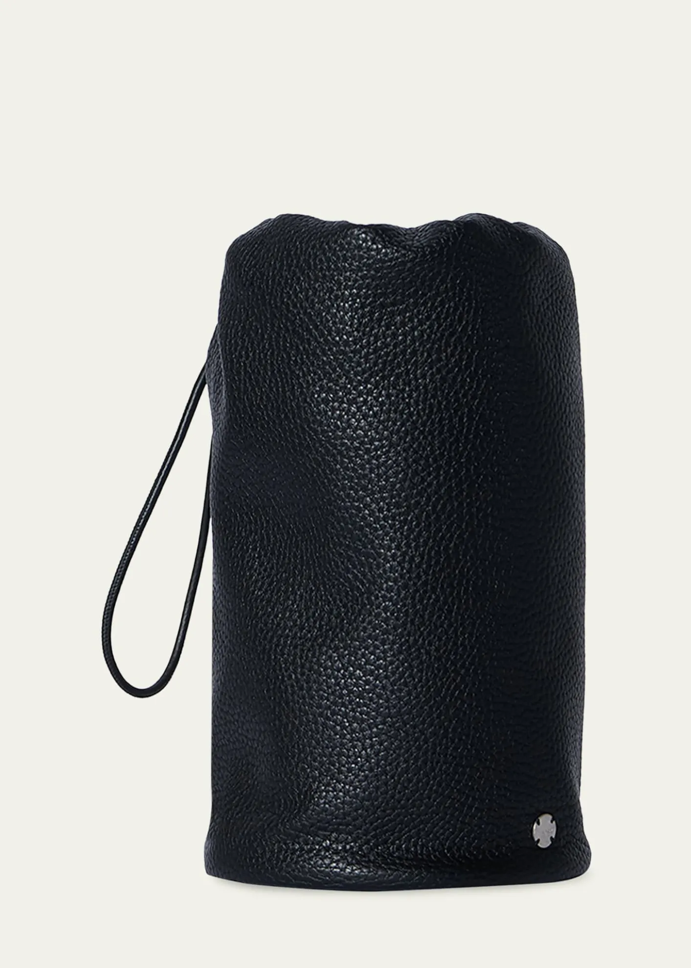 THE ROWMen's Sporty Leather Drawstring Pouch