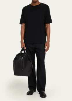 THE ROWMen's Spring 11 Canvas and Leather Backpack