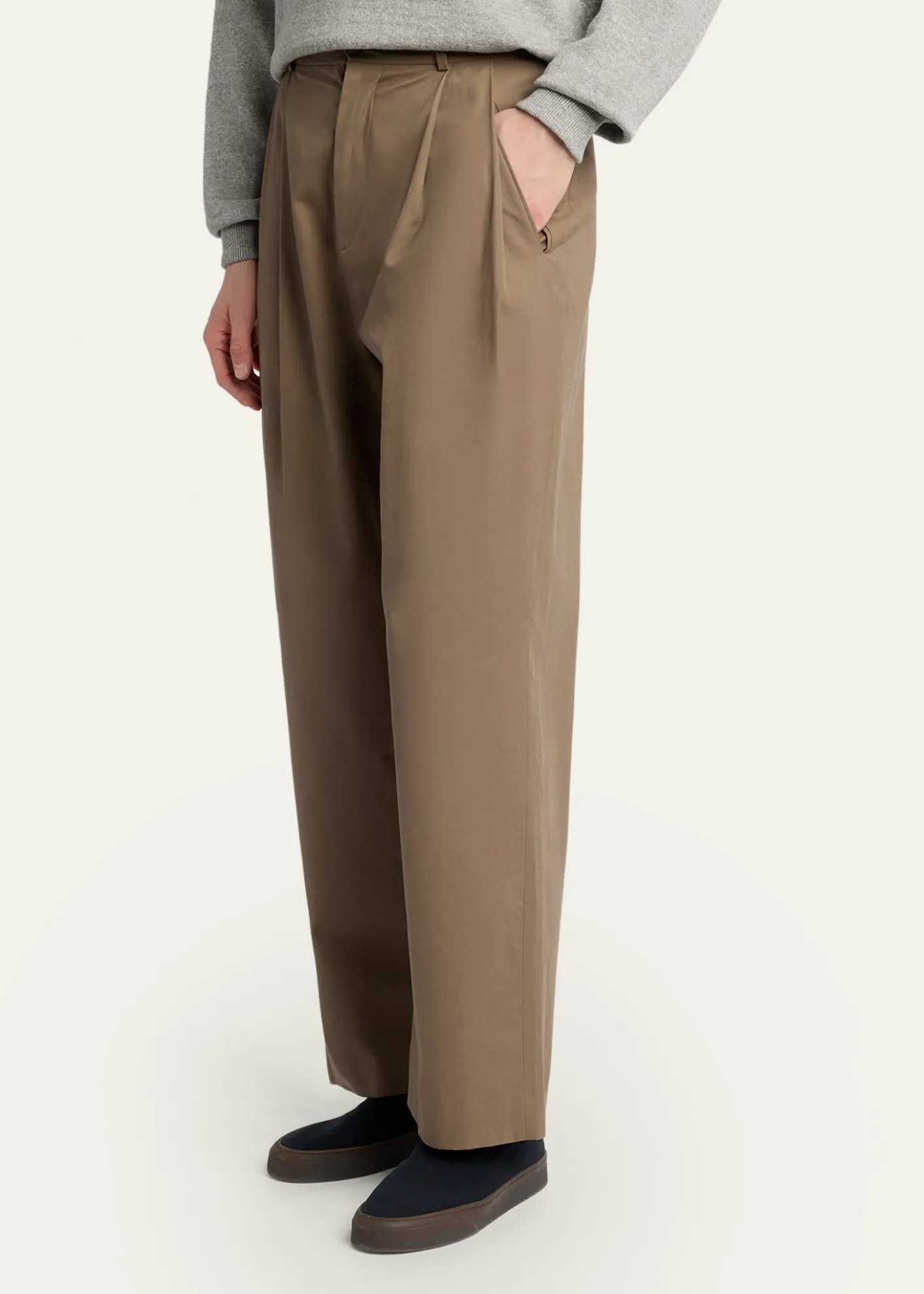 THE ROWMen's Tibor Cotton-Cashmere Gabardine Pants