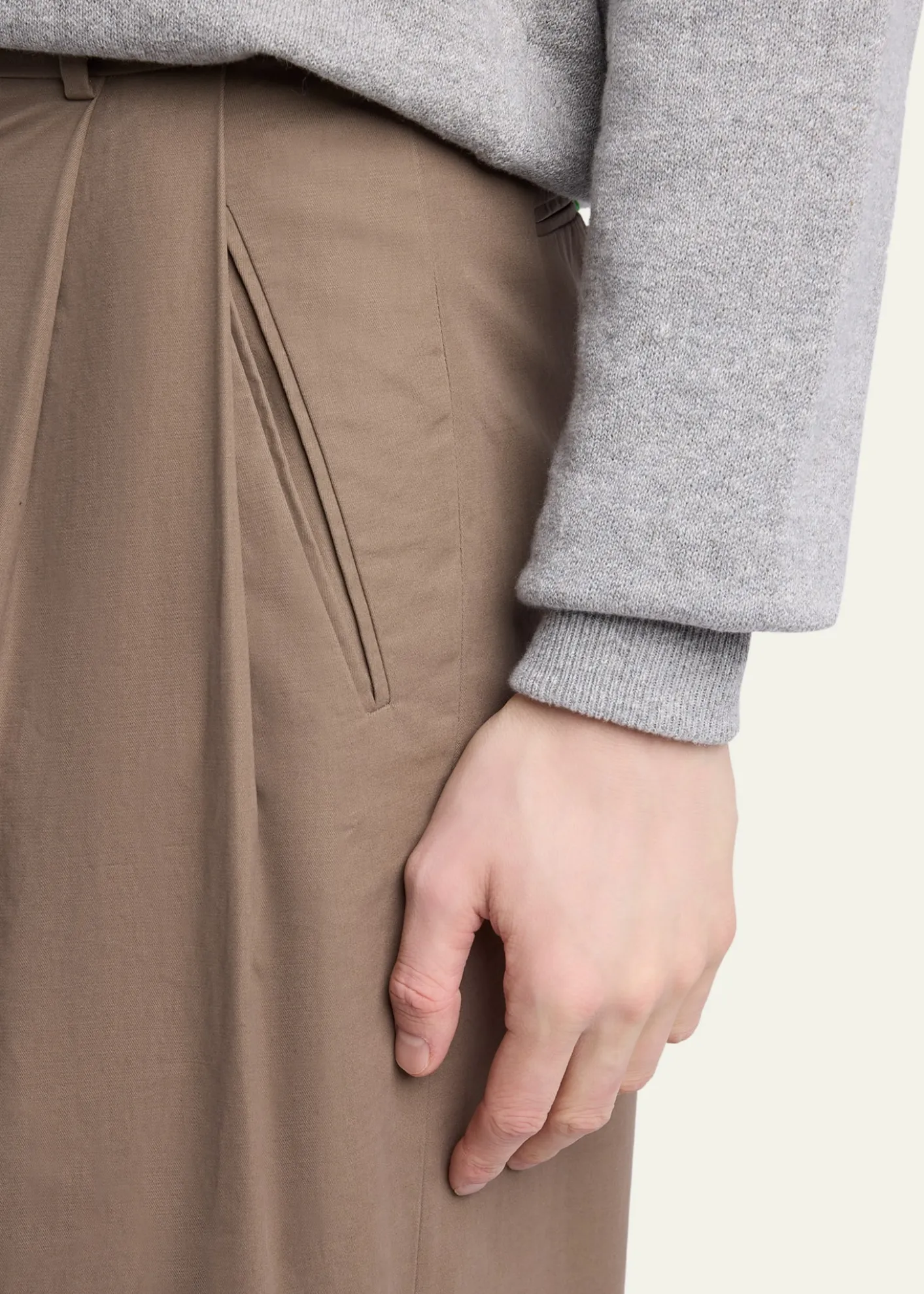 THE ROWMen's Tibor Cotton-Cashmere Gabardine Pants