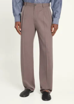 THE ROWMen's Tosca Straight-Leg Wool-Silk Pants