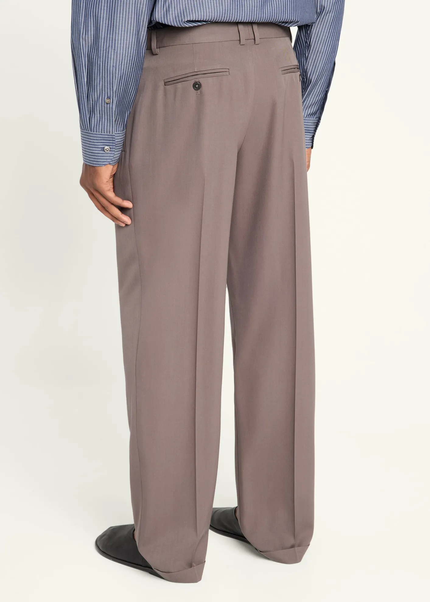 THE ROWMen's Tosca Straight-Leg Wool-Silk Pants