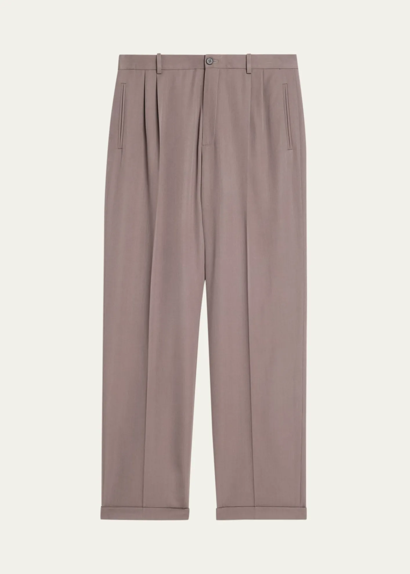 THE ROWMen's Tosca Straight-Leg Wool-Silk Pants