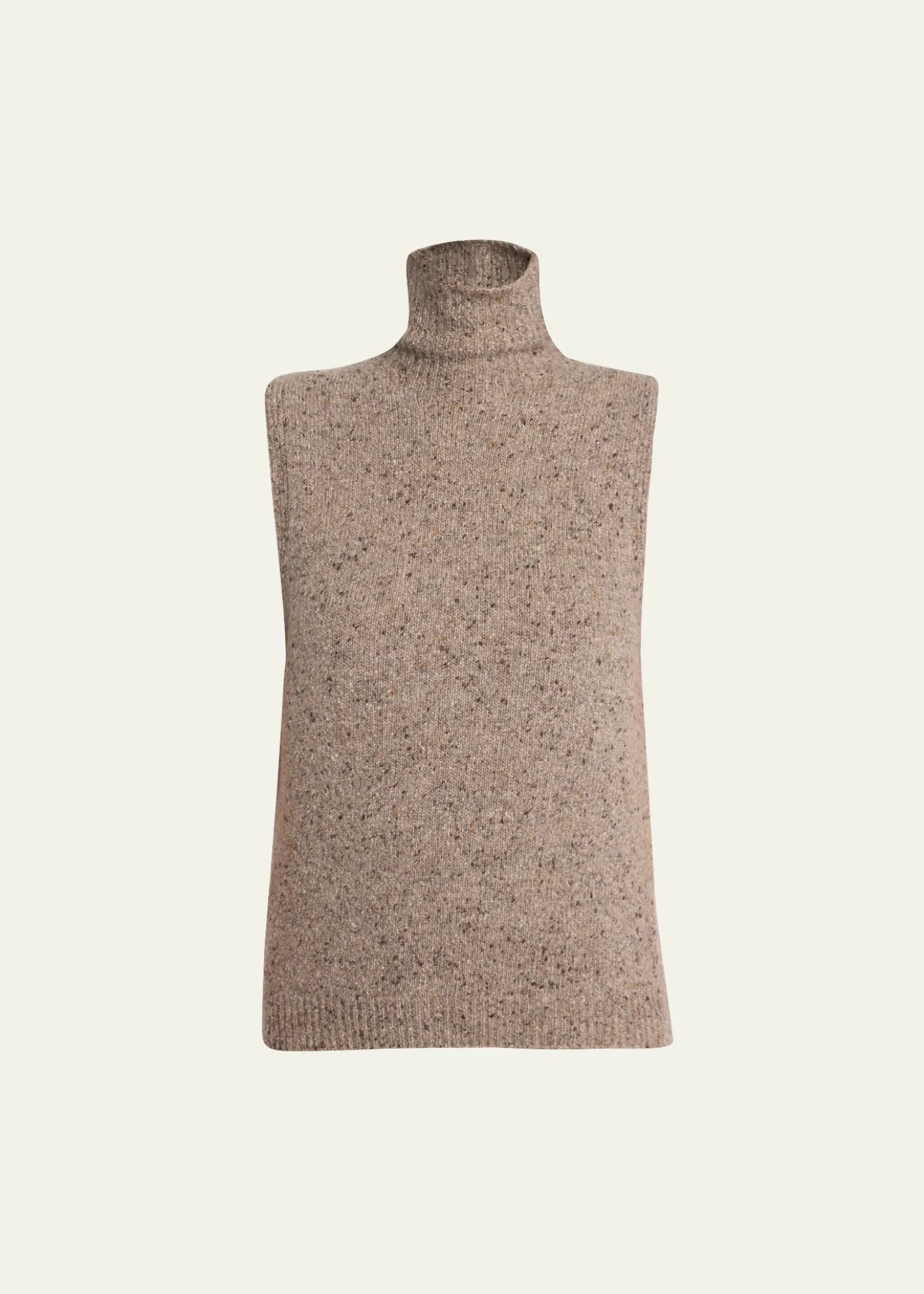 THE ROWMerilas Turtleneck Cashmere Sleeveless Sweater