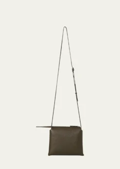 THE ROWMini Nu Twin Crossbody Bag in Deer Leather