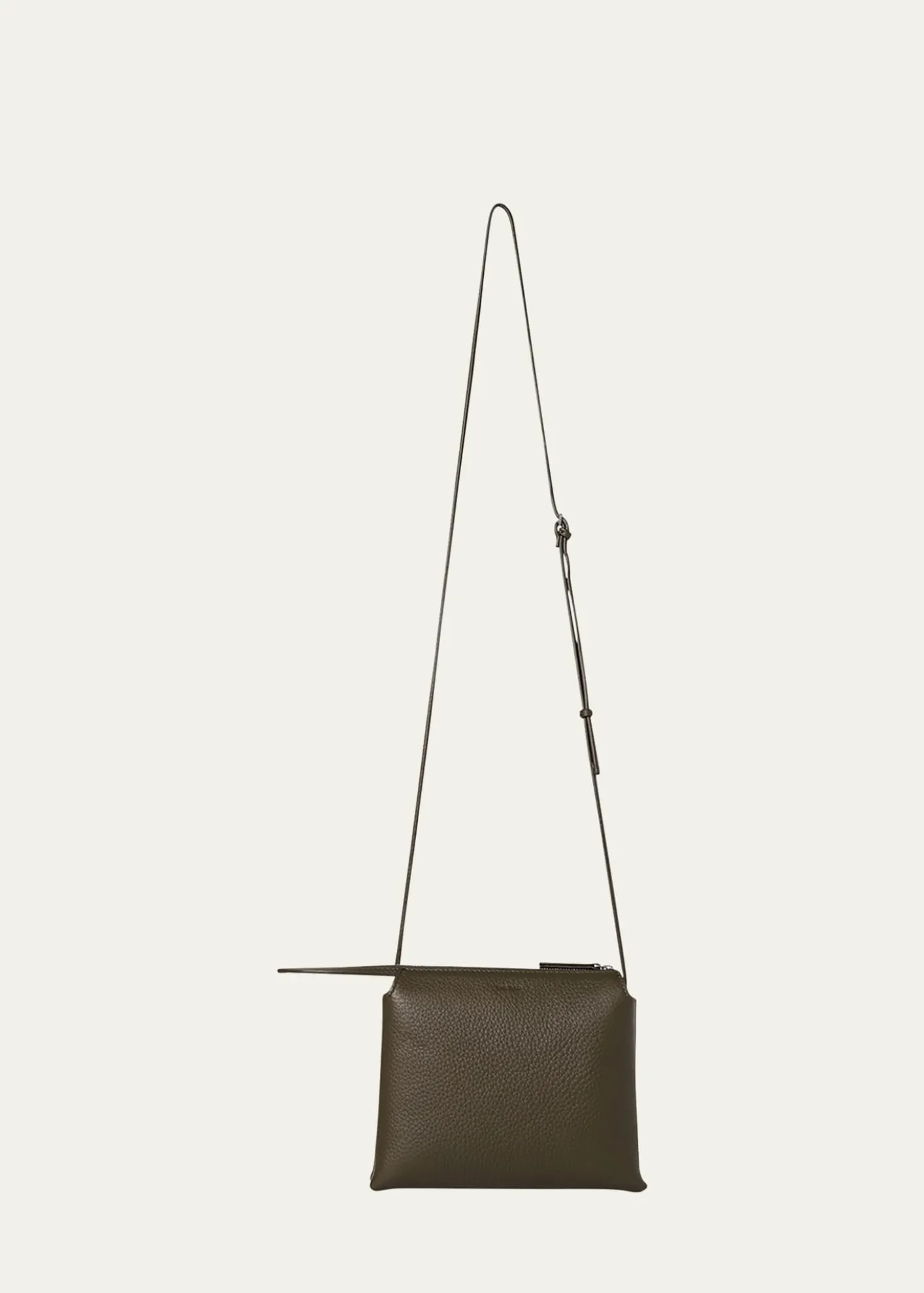 THE ROWMini Nu Twin Crossbody Bag in Deer Leather
