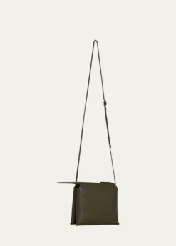 THE ROWMini Nu Twin Crossbody Bag in Deer Leather
