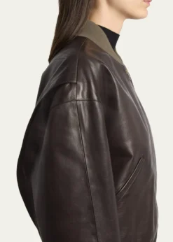 THE ROWMorisel Leather Bomber Jacket