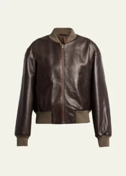 THE ROWMorisel Leather Bomber Jacket