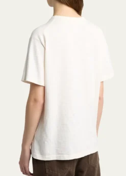 THE ROWNarlan Short-Sleeve Cotton-Linen T-Shirt