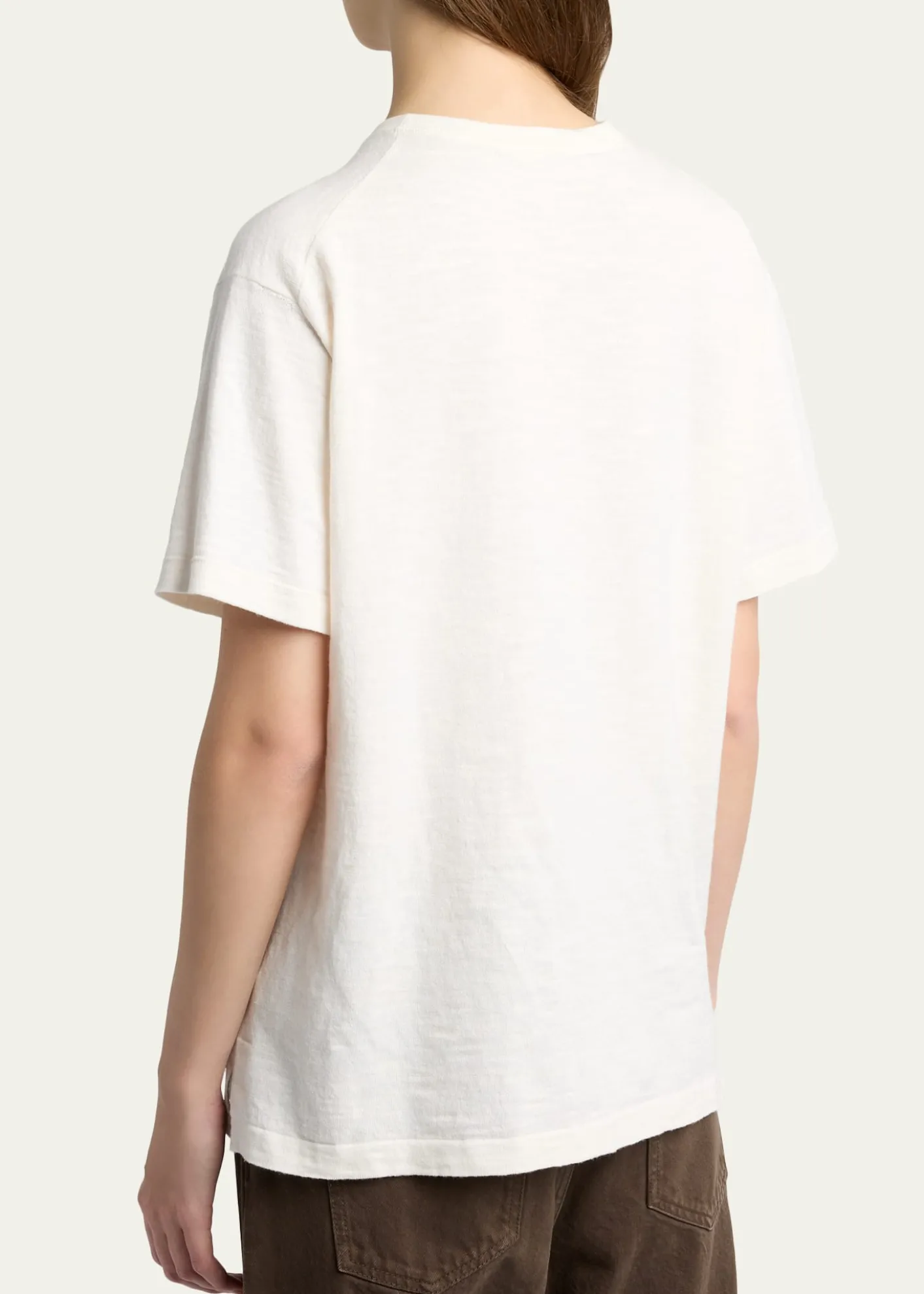 THE ROWNarlan Short-Sleeve Cotton-Linen T-Shirt