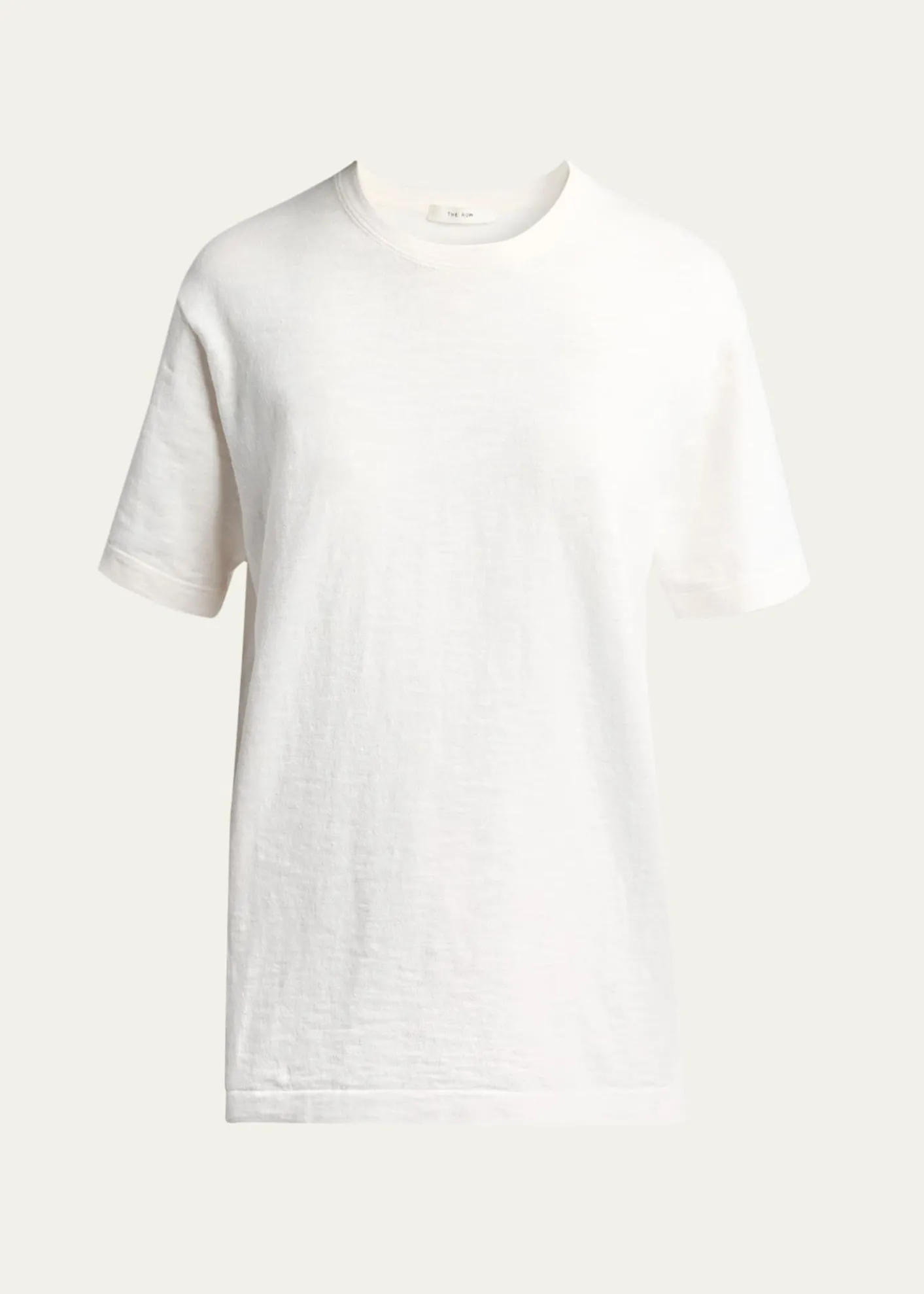 THE ROWNarlan Short-Sleeve Cotton-Linen T-Shirt