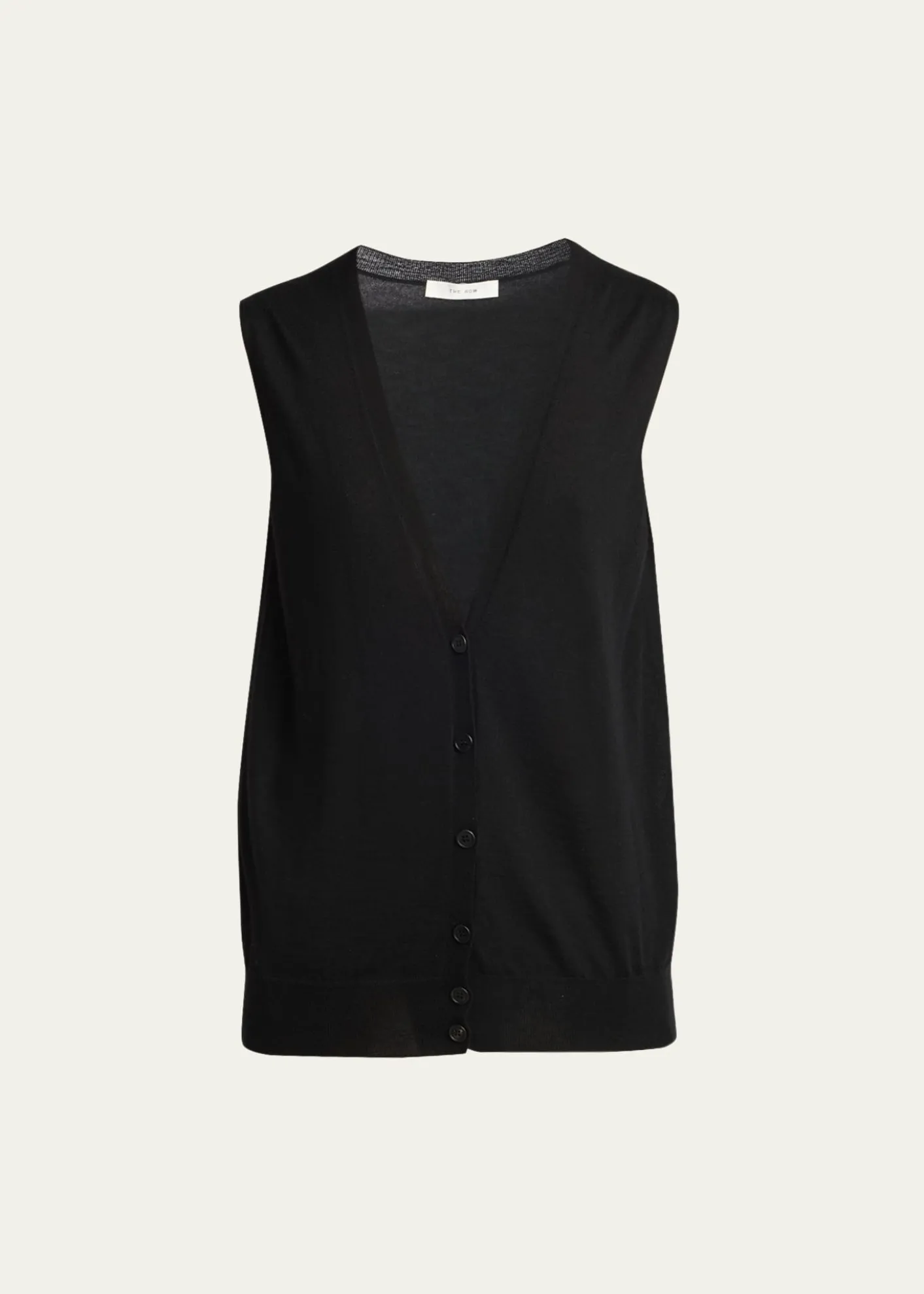 THE ROWNeel Cashmere Cardigan Vest