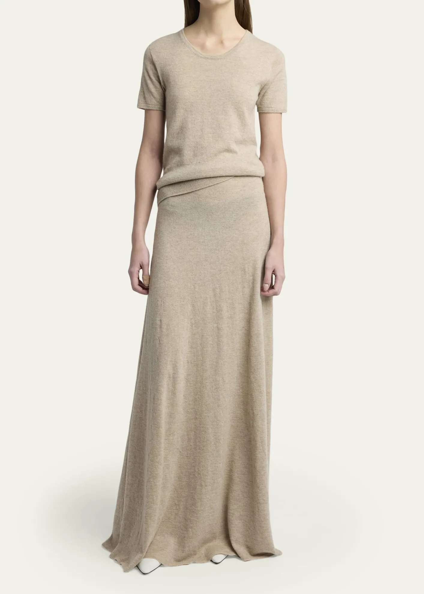 THE ROWNova Scoop-Neck Cashmere Top
