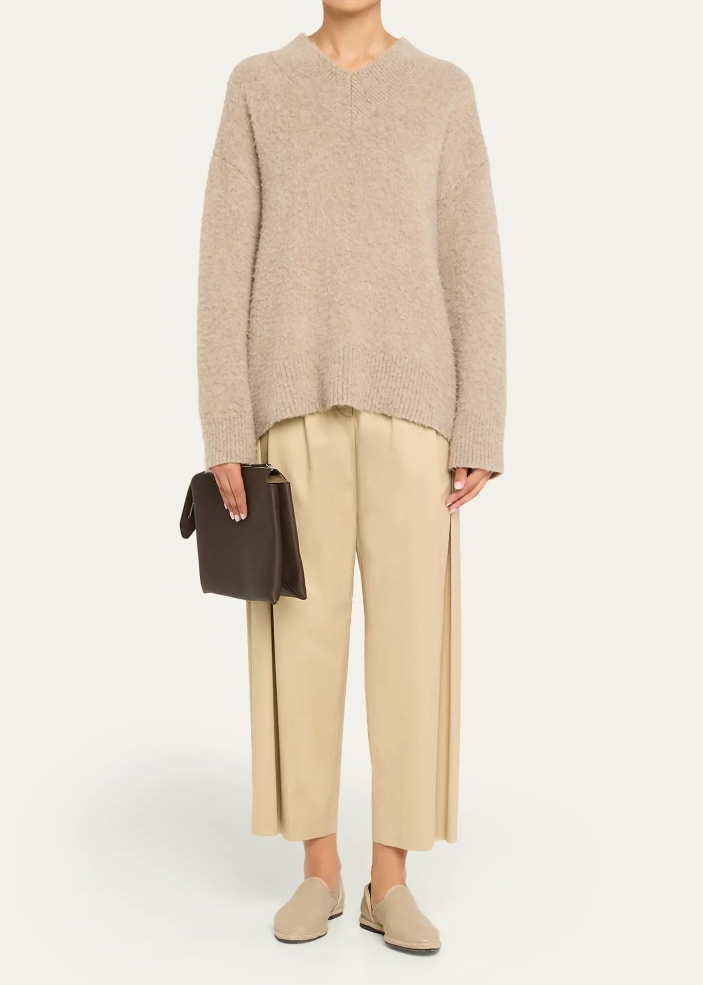 THE ROWNu Twin Crossbody in Lux Grained Calfskin