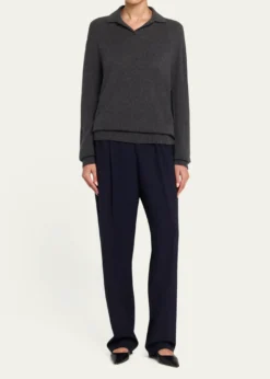 THE ROWOashi Cashmere Knit Polo Top