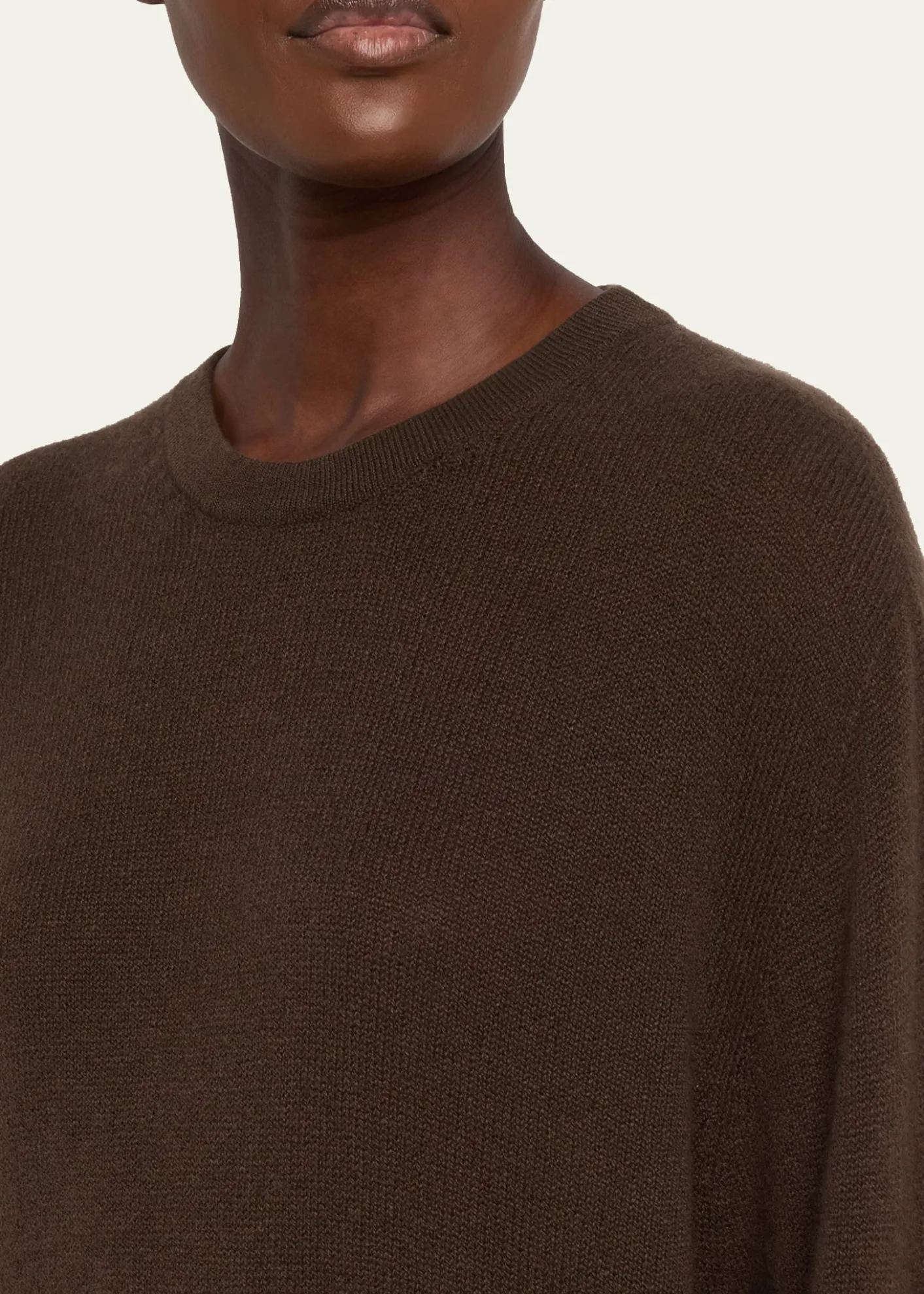 THE ROWOdelle Cashmere Knit Oversized Crewneck Top