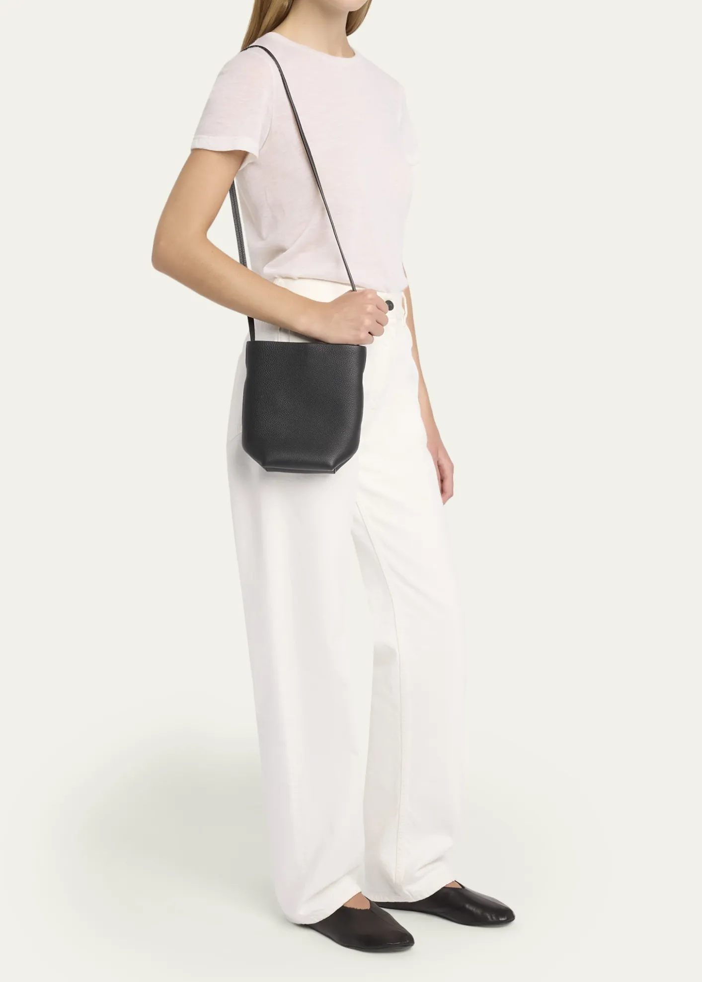 THE ROWPark North-South Crossbody Tote Bag in Leather
