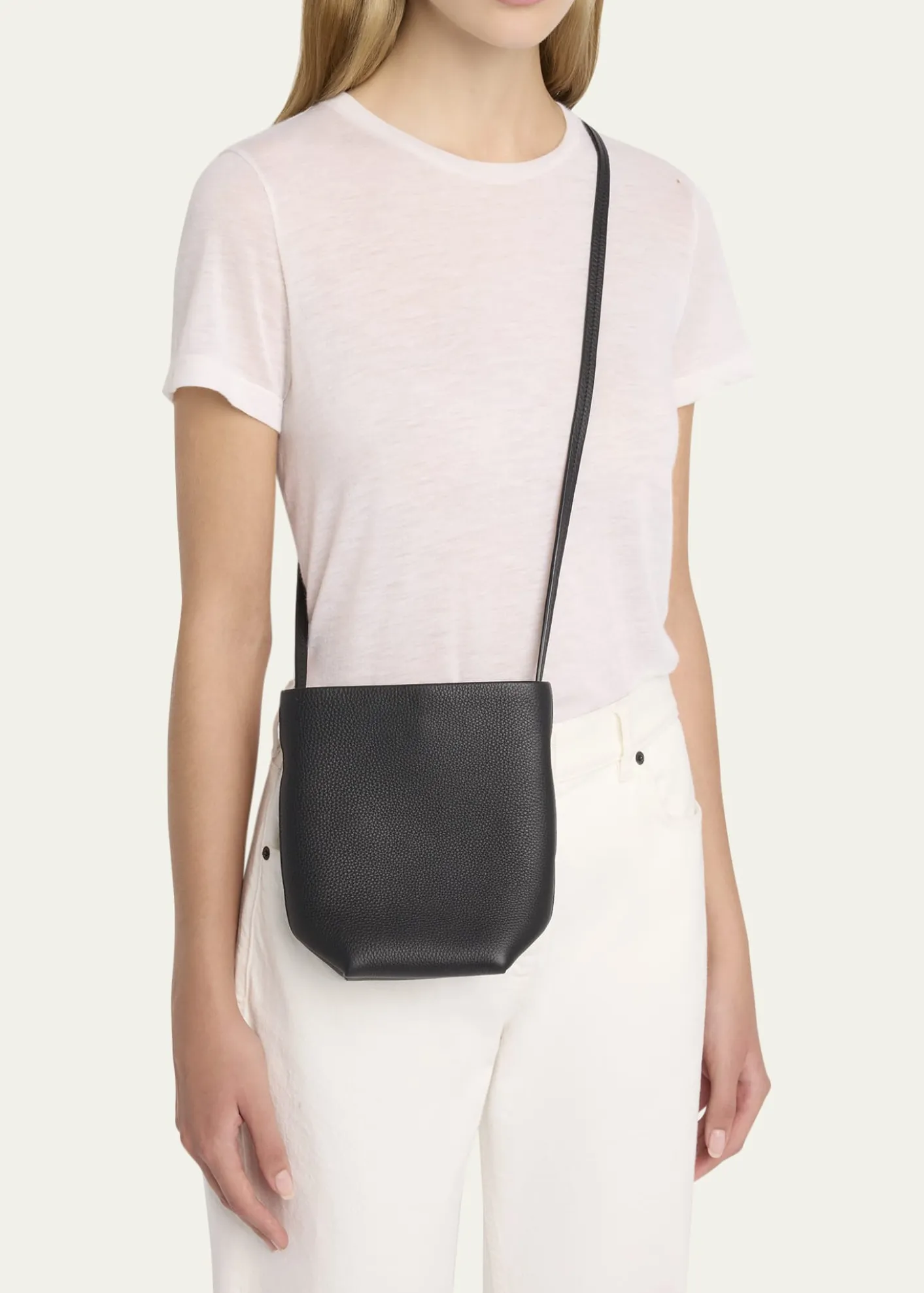 THE ROWPark North-South Crossbody Tote Bag in Leather
