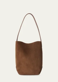 THE ROWPark Small North-South Tote Bag in Suede