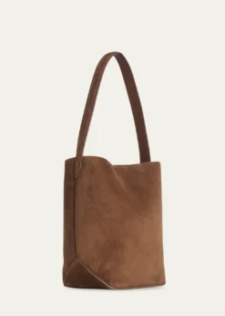 THE ROWPark Small North-South Tote Bag in Suede