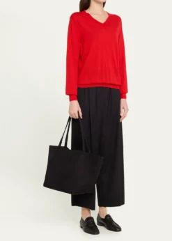 THE ROWPark Tote Bag in Nubuck Leather