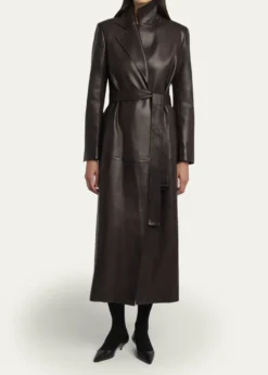 THE ROWRaisa Belted Leather Coat