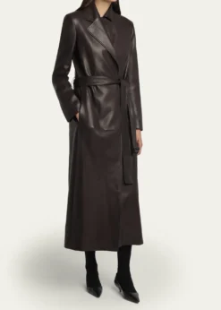 THE ROWRaisa Belted Leather Coat