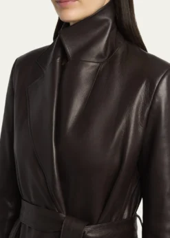 THE ROWRaisa Belted Leather Coat