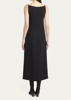 THE ROWSeraphina High-Neck Sleeveless Midi Dress