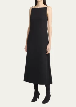 THE ROWSeraphina High-Neck Sleeveless Midi Dress