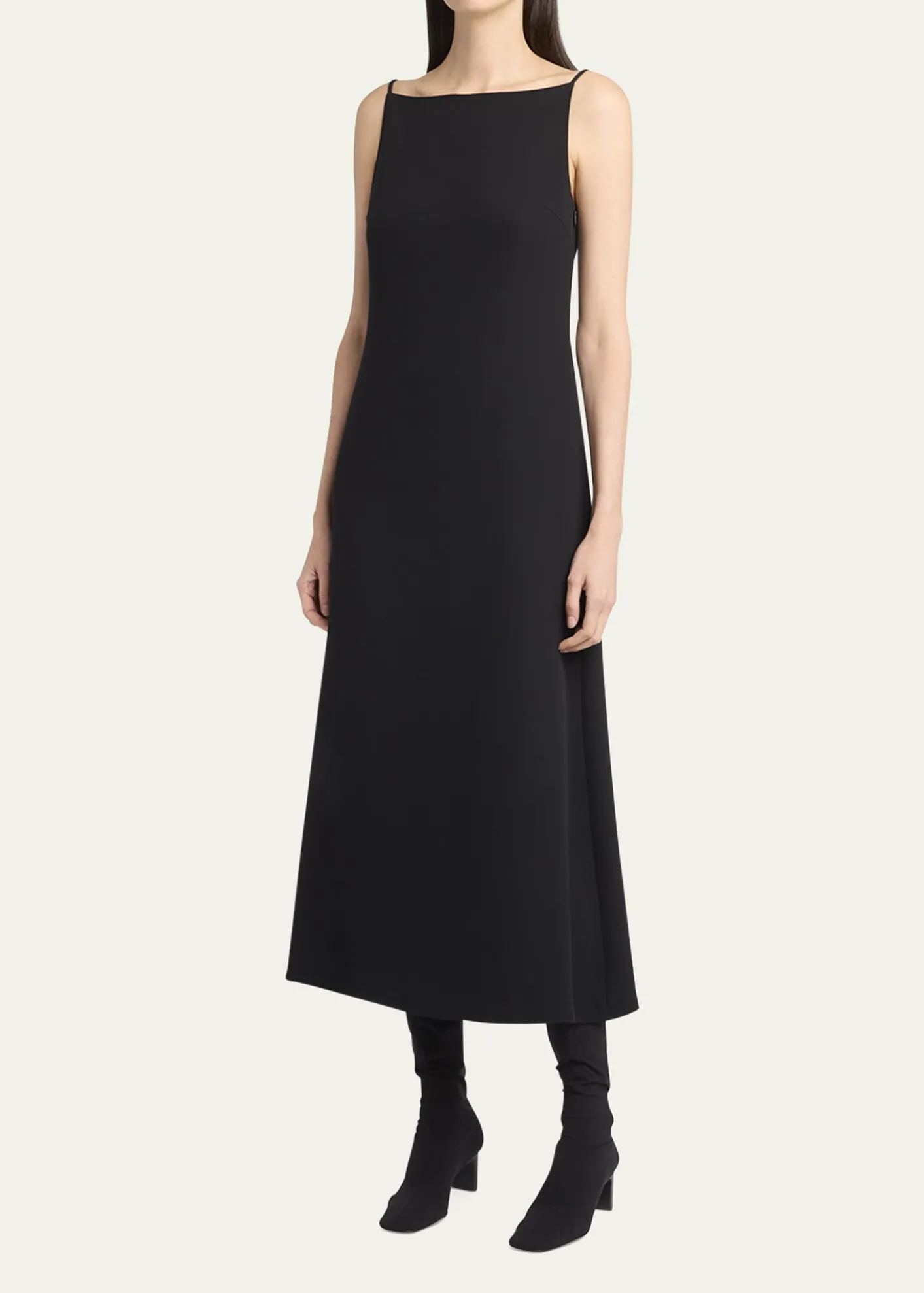 THE ROWSeraphina High-Neck Sleeveless Midi Dress