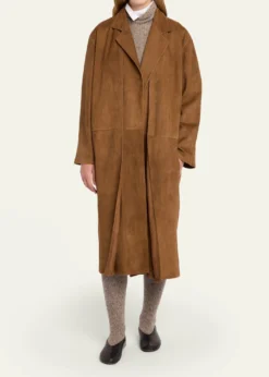 THE ROWSerenis Layered Suede Open Coat