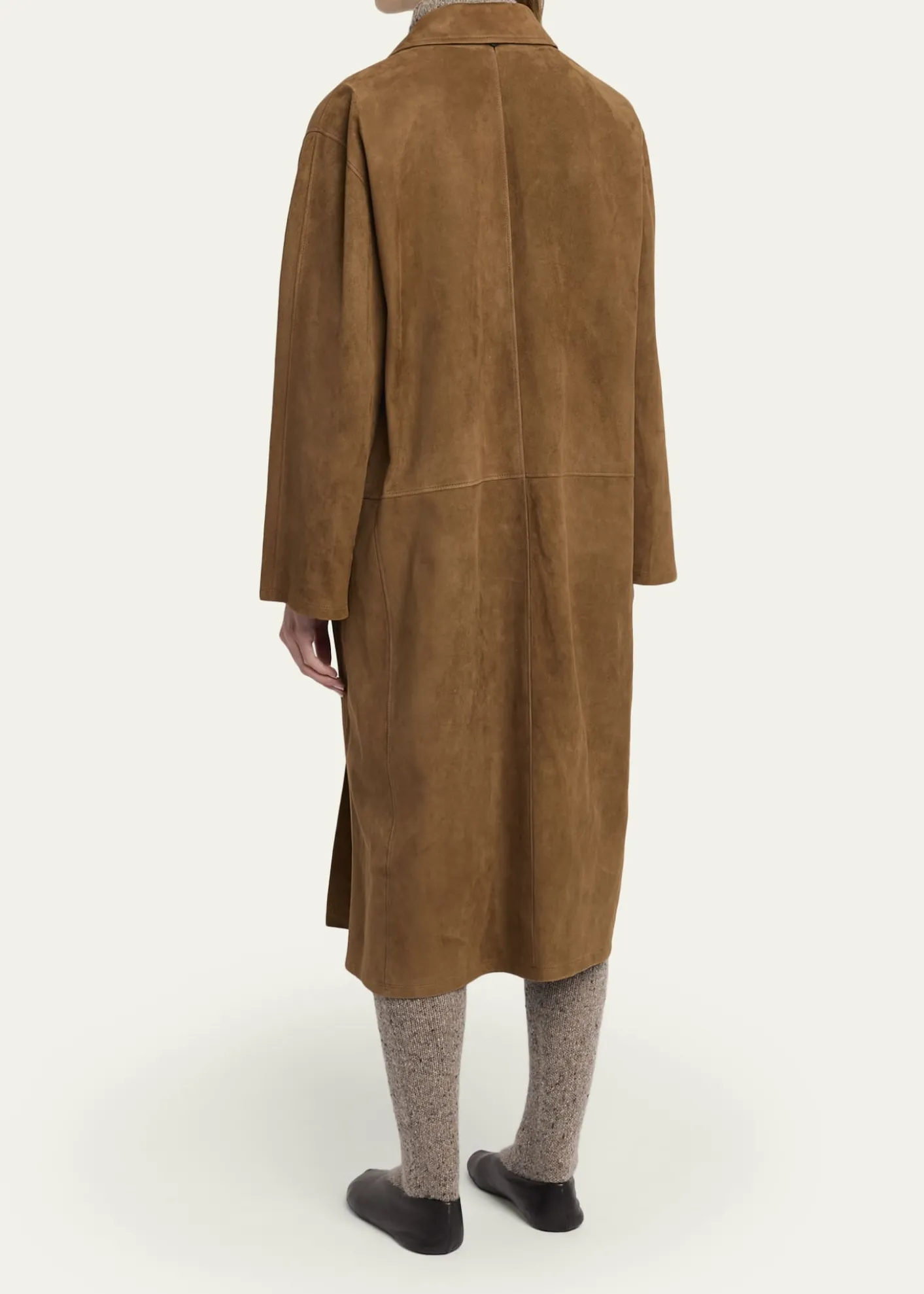 THE ROWSerenis Layered Suede Open Coat