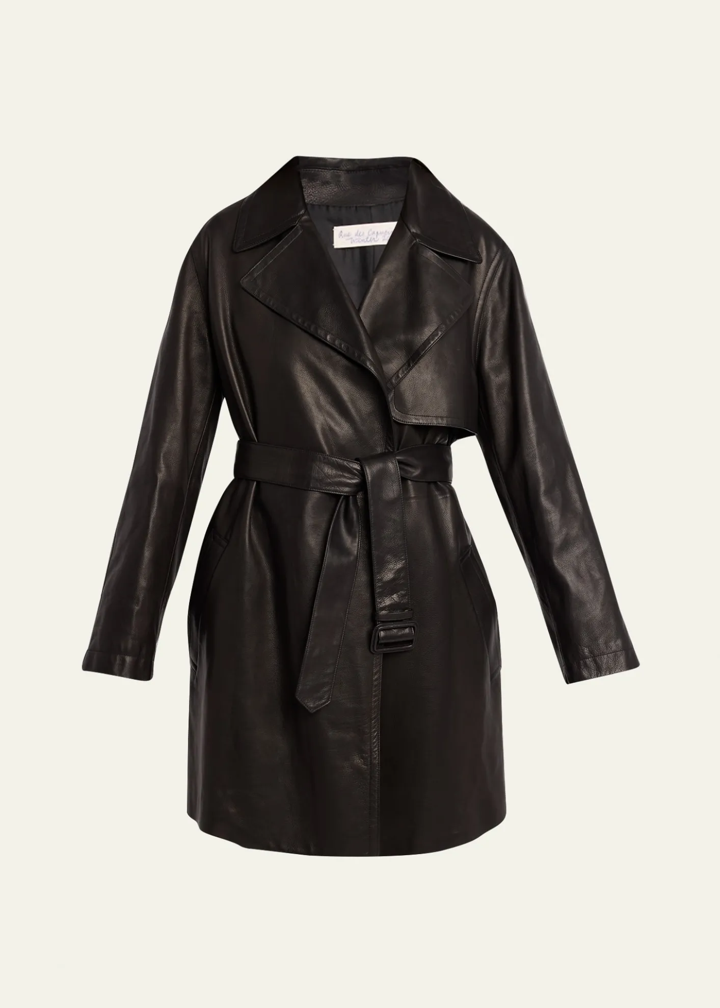 THE ROWSiempra Leather Wrap Trench Coat